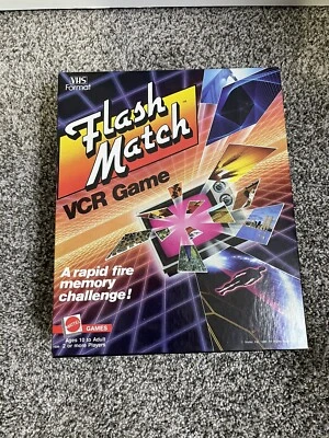 Vintage 1986 Flash Match VCR Game VHS - Rapid Fire Memory Challenge Game - Image 1 of 4