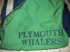 OHL CHL PLYMOUTH WHALERS GAME USED VINTAGE HOCKEY SKATE BAG