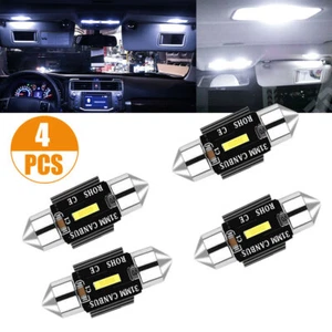 4X Auto 31MM Festoon Error Free CSP LED Interior Light Dome Globe Bulbs White - Picture 1 of 12