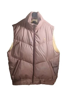 Vintage BROOKLYN INDUSTRIES Burgundy Full Zip Men's Puffer Vest - Size Large - Picture 1 of 10