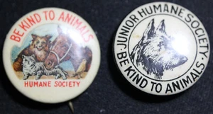 lot of 2 Canada Humane Society Pin 1930s~1940s - Bild 1 von 4