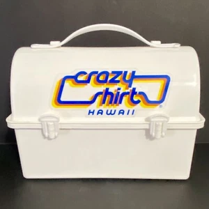 Vintage Crazy Shirt Hawaii Kunststoff gewölbte Brotdose *Hinweise* - Bild 1 von 9