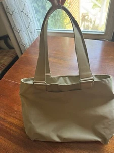 Tumi Ballistic Nylon con Borde de Cuero Bolso Cartera de Viaje 16" Bronceado P3:1 - Imagen 1 de 15