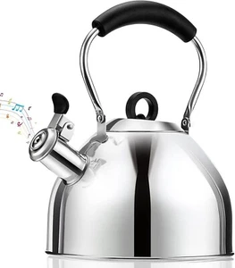 Tea Kettle Stovetop 2.64QT Whistling Tea Pots for Stove Top Stainless Steel - Picture 1 of 10