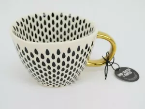 Die alte Keramik Wassertropfen Kaffee Tee Becher Handarbeit bemalt - Bild 1 von 4