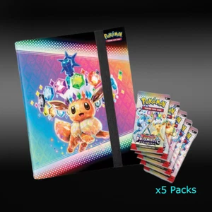 POKÉMON TCG Prismatic Evolutions Binder Collection🎊🐰Violeta Escarlata ENVÍO HOY - Imagen 1 de 6