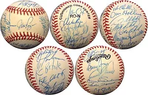 1992 Philadelphia Phillies Team Signed NL Baseball 31 Auto CURT Schilling COA - Picture 1 of 9