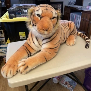 Peluche realista grande de tigre siberiano Kellytoy EE. UU. de colección - Imagen 1 de 20