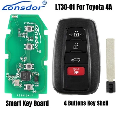Lonsdor LT30-01 for Toyota 4A Universal Smart Remote Key PCB With Key Shell - Image 1 of 4