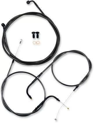 Kit de línea de cable/freno LA Choppers - 12 pulgadas - 14 pulgadas Perchas Ape - LA-8052KT-13M Foto 1 de 4