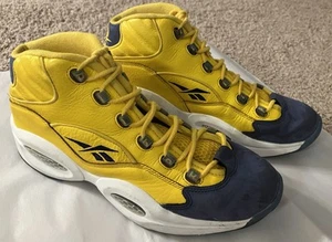 Vintage Reebok OG Question Iverson All Star Game gelb mittelhoher Basketballschuh Größe 12 - Bild 1 von 10