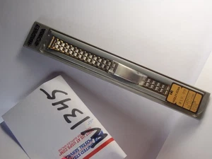 12-15mm Hadley Roma Two-Tone Stainless-Steel Watch Band Straight Ends NOS - Picture 1 of 24