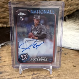 2024 Topps Chrome #RA-JRU Jackson Rutledge Rookie Auto Refractor 56/499 - Bild 1 von 6