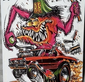 🔥RAT FINK Ed “Big Daddy” Roth RF Hot Rod 12x8” Metal Sign Wild Child 1967 GTO - Picture 1 of 8