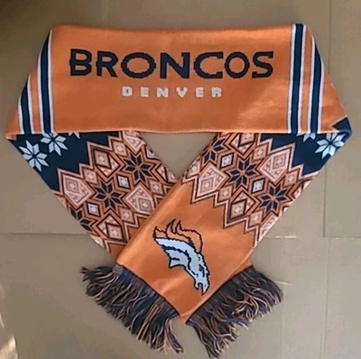 Bufanda tejida reversible Forever Collectibles NFL Denver Broncos  Foto 1 de 3