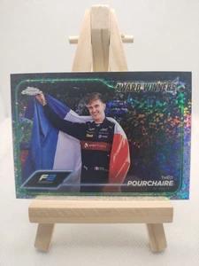 2024 Topps cromo F1 Theo Pourchaire ganador del premio refractor/299 #185 - Imagen 1 de 2
