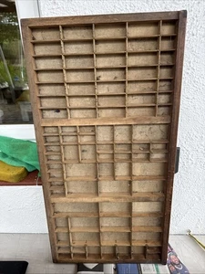 Original Stephenson Blake & Co Printer’s Tray Wood And Brass. Letterpress - Picture 1 of 8