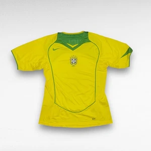 Maglia calcio Nike Brasile 2004-06 #10 Douglas nazionale home football taglia S - Foto 1 di 11