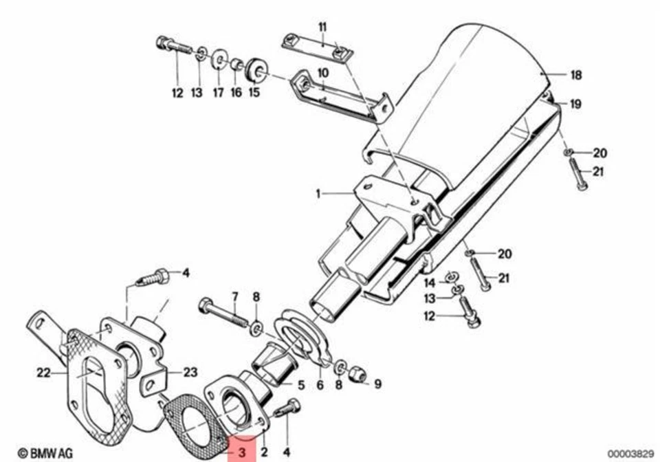 Junta genuína BMW E21 E30 315 316 316i 318i 318is 320 320i 323i 323i 32311112686 - Imagem 1 de 1