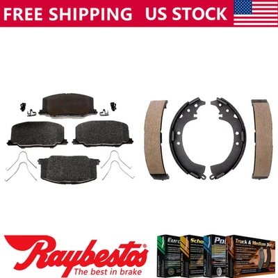 Kit de pastillas de freno y zapatas de freno delanteras traseras metálicas para Toyota Camry 1987-1989 Foto 1 de 4