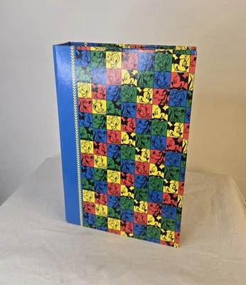 VTG Disney Photo Album Mickey Mouse Holds 130 4x6 Photos Primary Color Block - Image 1 of 4