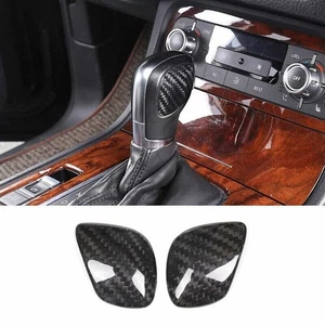 Real Carbon Fiber Shifter Trim Gear Shift Knob For Volkswagen Jetta Mk7 2019-23 - Picture 1 of 8