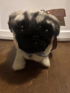 NWT Puppy At Heart Pug Dog Purse Plush Furry Handbag w/ Shoulder Strap - Picture 1 of 9
