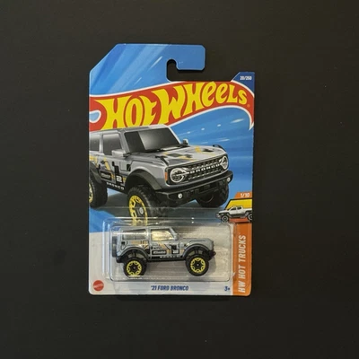 HOT WHEELS | 21 FORD BRONCO | HW HOT TRUCKS (1/10) | LONG CARD (20/250) | MINT - Image 1 of 4