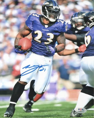 WILLIS MCGAHEE Signed Autographed Auto 8x10 Photo Picture Baltimore Ravens PSA - Image 1 of 3