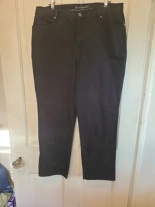 Gloria Vanderbilt Damenjeans rundum schlankmachender Effekt schwarz Größe 14 Perlen - Bild 1 von 7