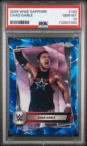 2025 Topps Chrome Sapphire WWE #120 Chad Gable PSA 10 POP 1 - Picture 1 of 2