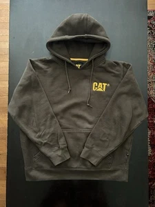 CAT Caterpillar Hoodie Herren Large braun Sweatshirt Workwear Outdoor Pullover - Bild 1 von 6