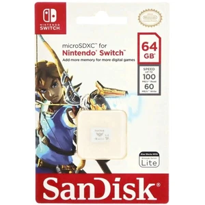Scheda di memoria 64GB per Nintendo Switch - SanDisk - scheda SD microSDXC - Foto 1 di 2