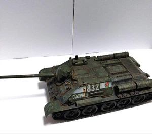Tamiya 1/35 SU-85 Russian Tank Destroyer Painted 268835fe5 - Picture 1 of 8