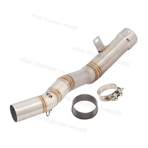 2*Mid Pipe For Kawasaki Ninja ZX10R 2021-2025 Exhaust Link Tube Connect 51MM Tip - Bild 1 von 9