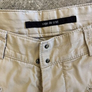 Sage De Cret Cotton Pants L Beige Casual Fit Japan - Picture 1 of 11