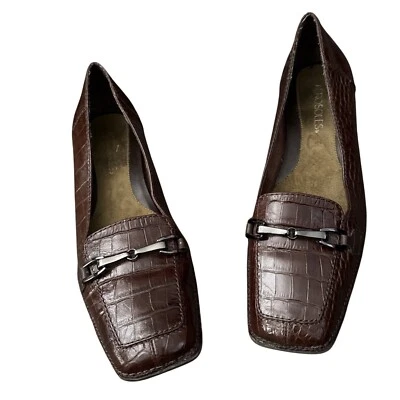 Mocassim Aerossoles Feminino Marrom 8,5M Minimalista Escritório Sirene Carreira Academia Y2K - Imagem 1 de 4