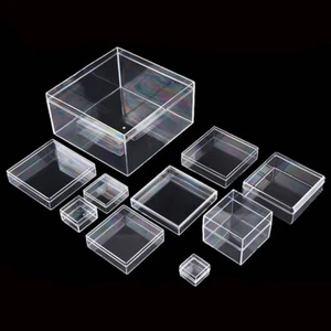 Clear Box Multipurpose Display Plastic Storage Boxes Small Specimen Specimen - Picture 1 of 4