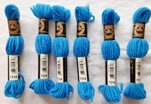 6 Knäuel DMC 7314 Handarbeit Gobelin Garn 100% Schurwolle Frankreich NEU - Bild 1 von 4
