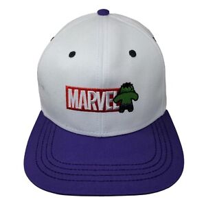 Marvel Boys Snapback Hat White Purple Size 57CM Incredible Hulk Embroidered Logo