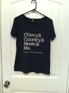 Camicia Chevy & Country & Music & Me, 2014 CMA Music Festival da donna taglia grande - Foto 1 di 4