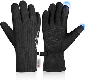 ATERCEL 3M Thinsulate Winter Gloves Men Women, Waterproof Thermal Cold Weather G - Picture 1 of 9