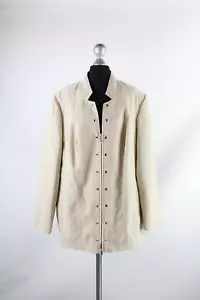 Julietta beige-weiße Jacke Gr.46/L Polyester Top Zustand - Bild 1 von 6