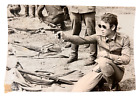 1960s Polygon Shooting with a pistol Glasses Red Army Men Soviet army Soldiers