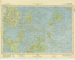 Russian Soviet Military Topographic Maps - LEMLAND (Finland),1:100 000, ed.1976 - Picture 1 of 4