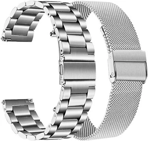 ACESTAR Compatible Watch Bands for Sumsung Galaxy Watch 6 Classic 20mm Silver - Picture 1 of 3