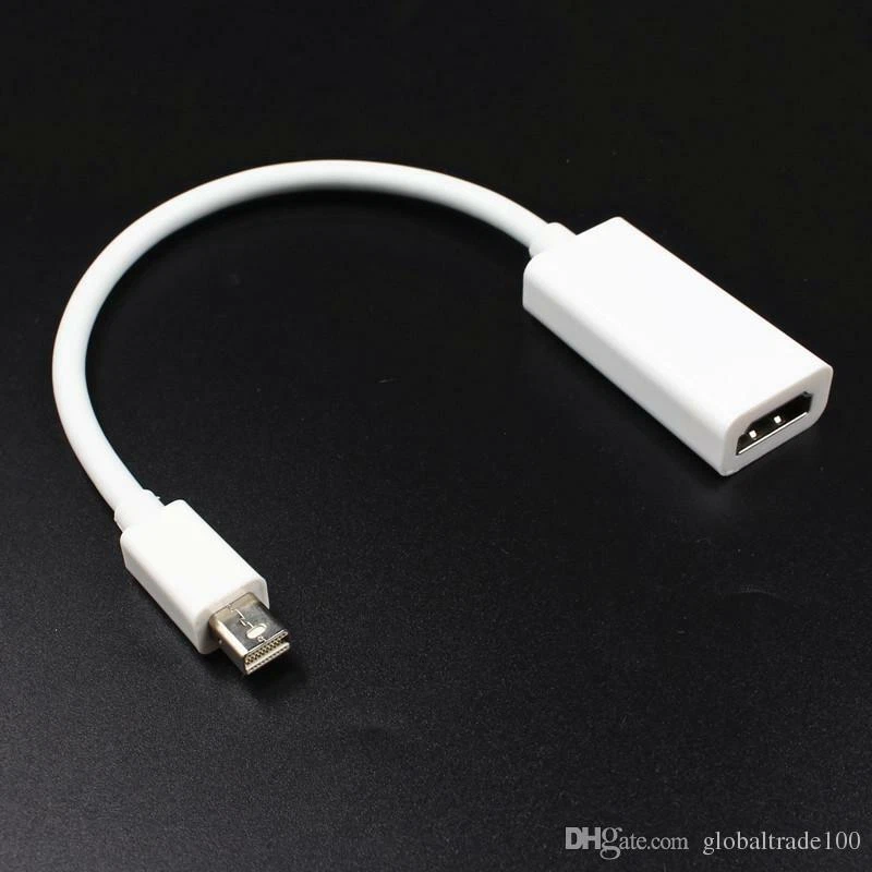 Cable de video digital Mini DisplayPort DP macho a HDMI hembra de 6"" blanco Foto 1 de 1