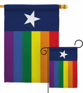 Texas Pride Garden Flag Support Pride Decorative Small Gift Yard House Banner - Picture 1 of 19