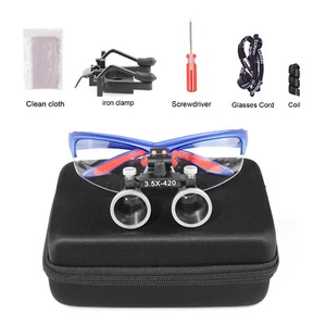 3.5X Dental Binocular Loupes Plastic Frame Medical Adjustable Magnifiers DY-117 - Picture 1 of 12
