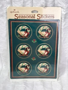 Pegatinas navideñas sello sellado corona ganso - Imagen 1 de 3